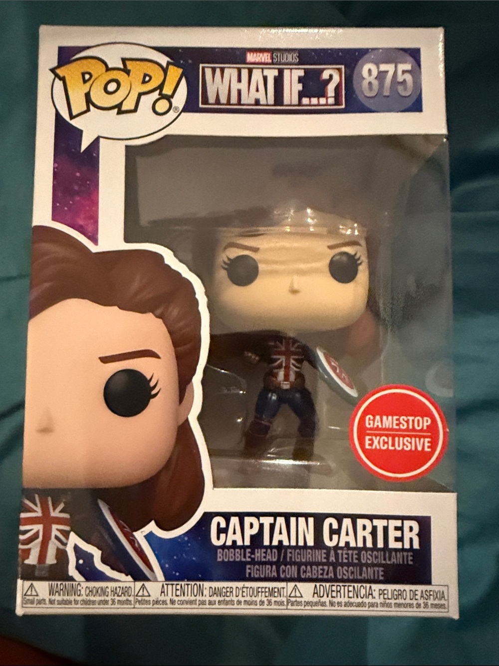 Funko What If...? Captain Carter Pop! Figure - Red, Blue, White